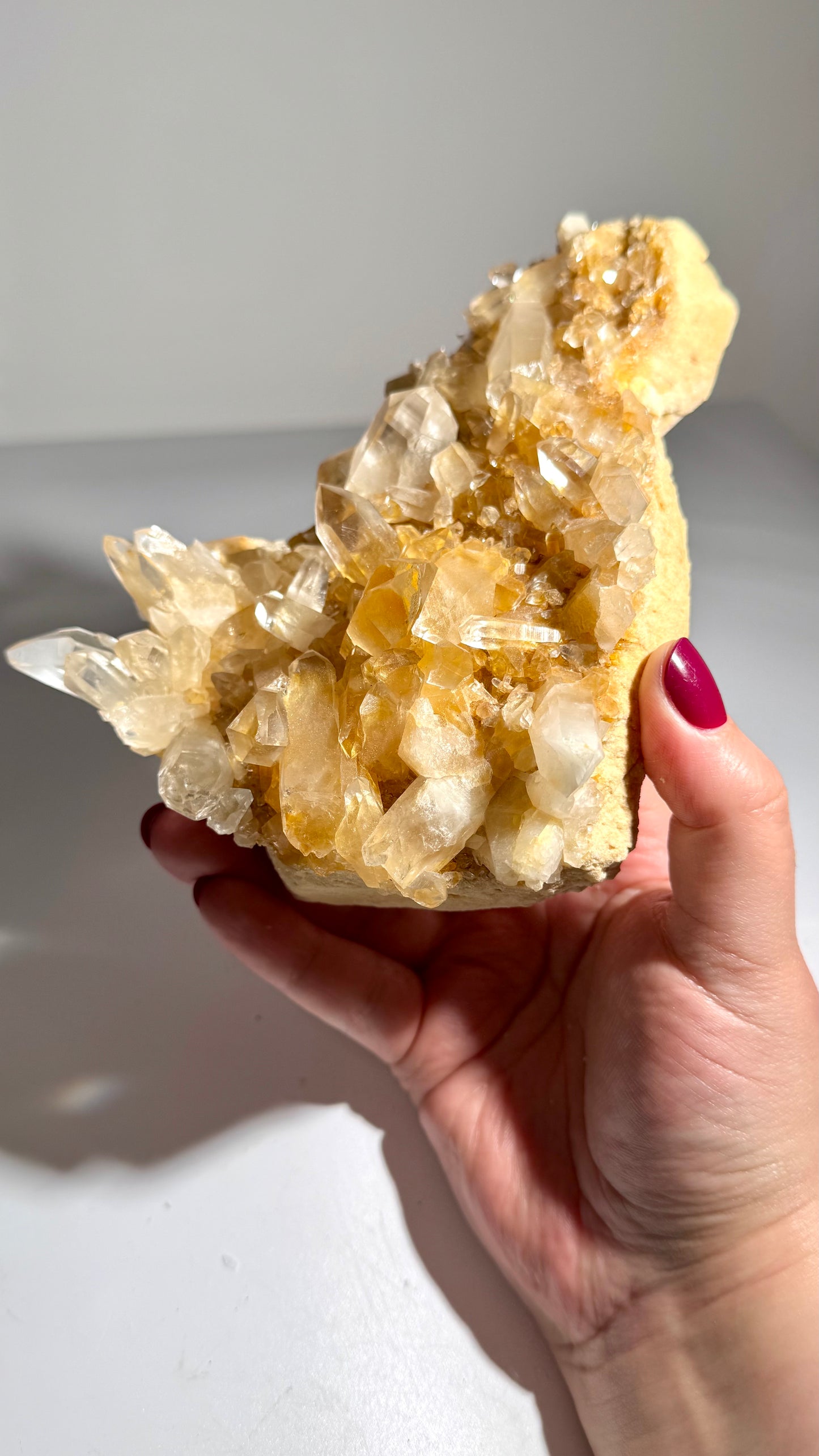 Golden Samadhi Quartz cluster
