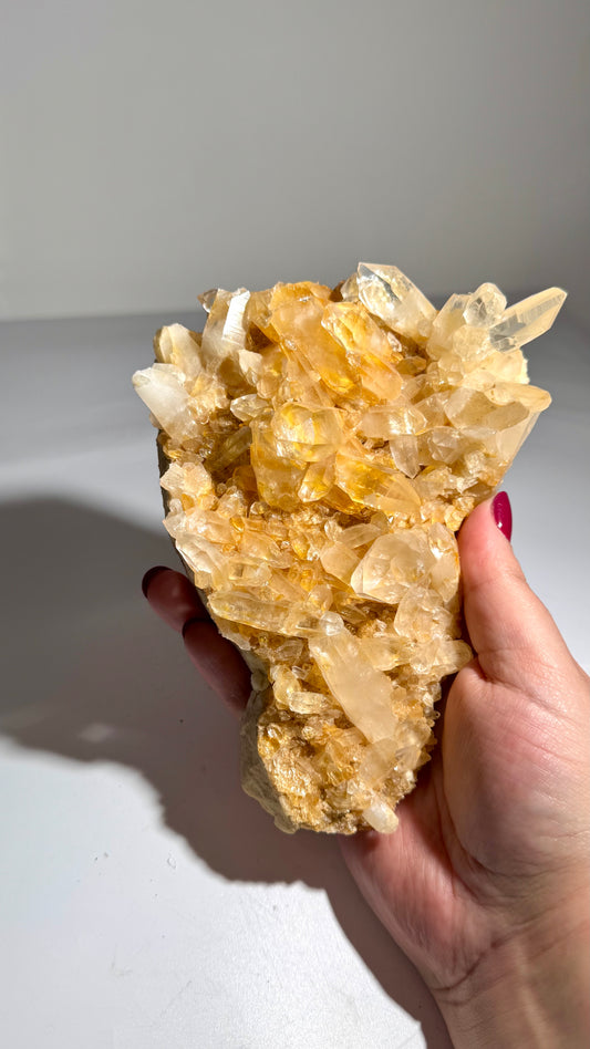 Golden Samadhi Quartz cluster