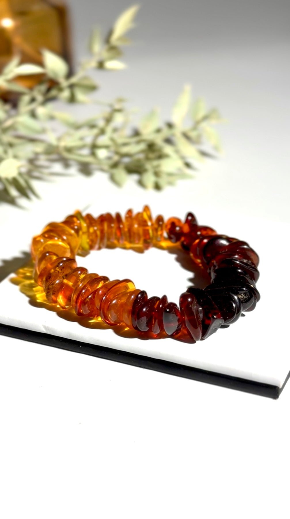 Amber Bracelet - The Crystal Therapy