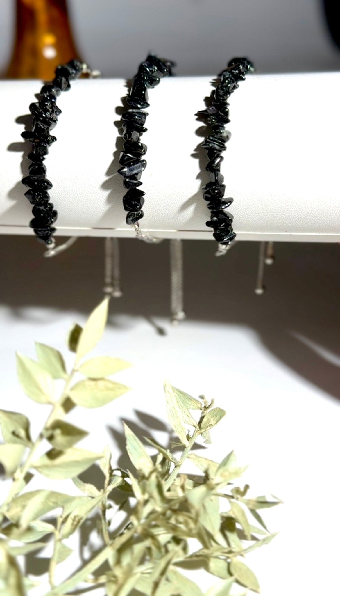 Black Tourmaline Bracelet adjustable - The Crystal Therapy