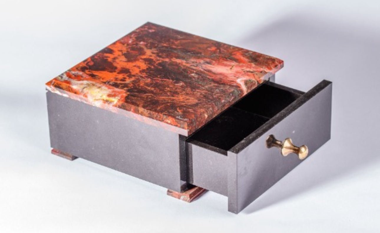 Jewellery box - Red Jasper, Chalcedony & Specularite Hematite - The Crystal Therapy