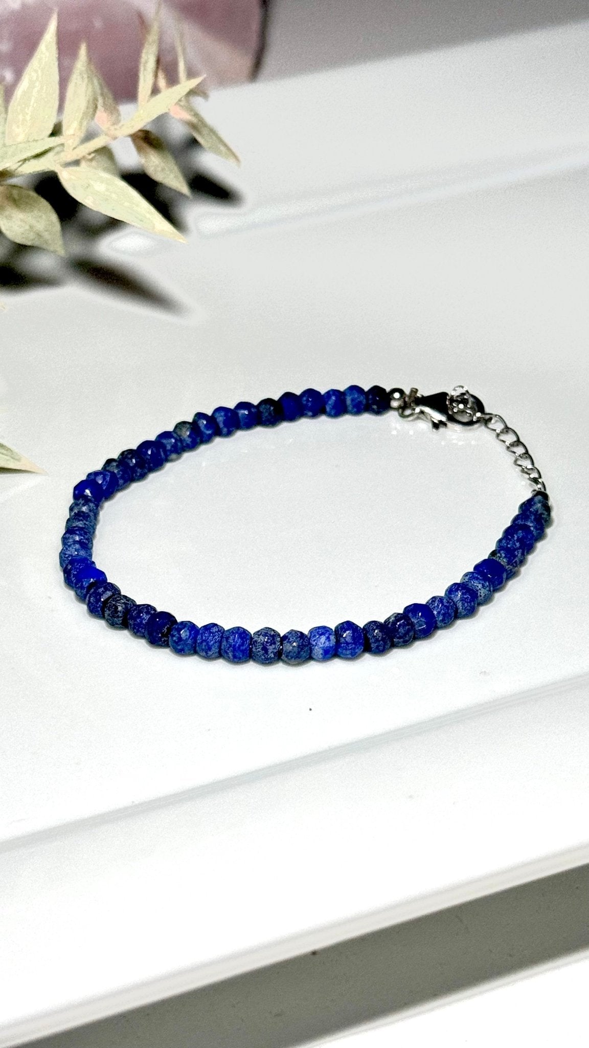 Lapis Lazuli silver bracelet - The Crystal Therapy