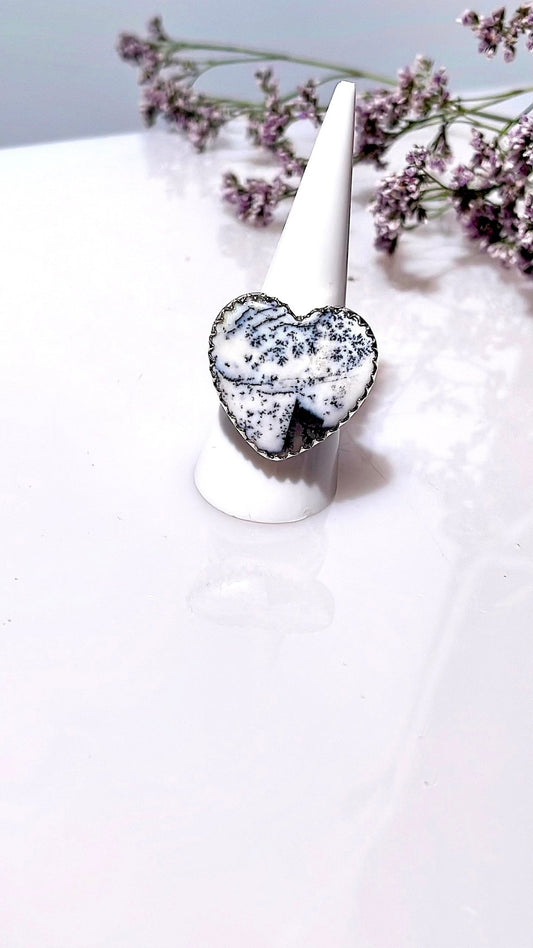 Merlinite Ring - size P (US size 8.25) - The Crystal Therapy