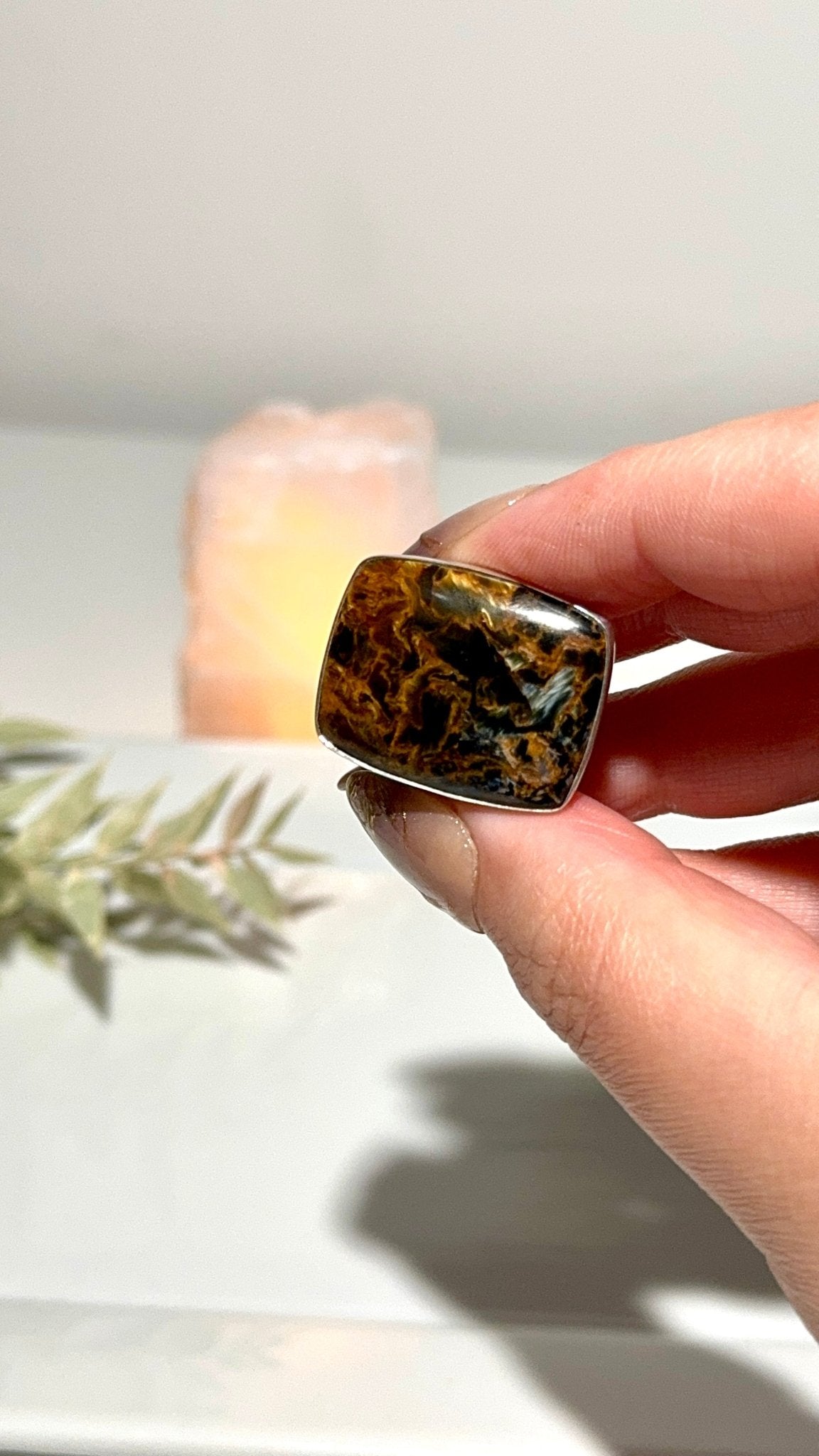 Pietersite ring adjustable (Code E) - The Crystal Therapy