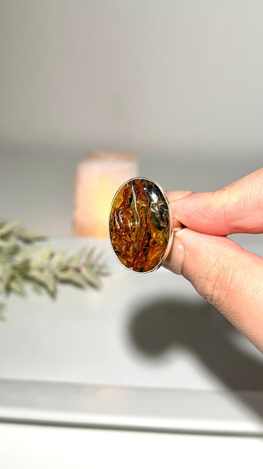 Pietersite ring adjustable (Code H) - The Crystal Therapy