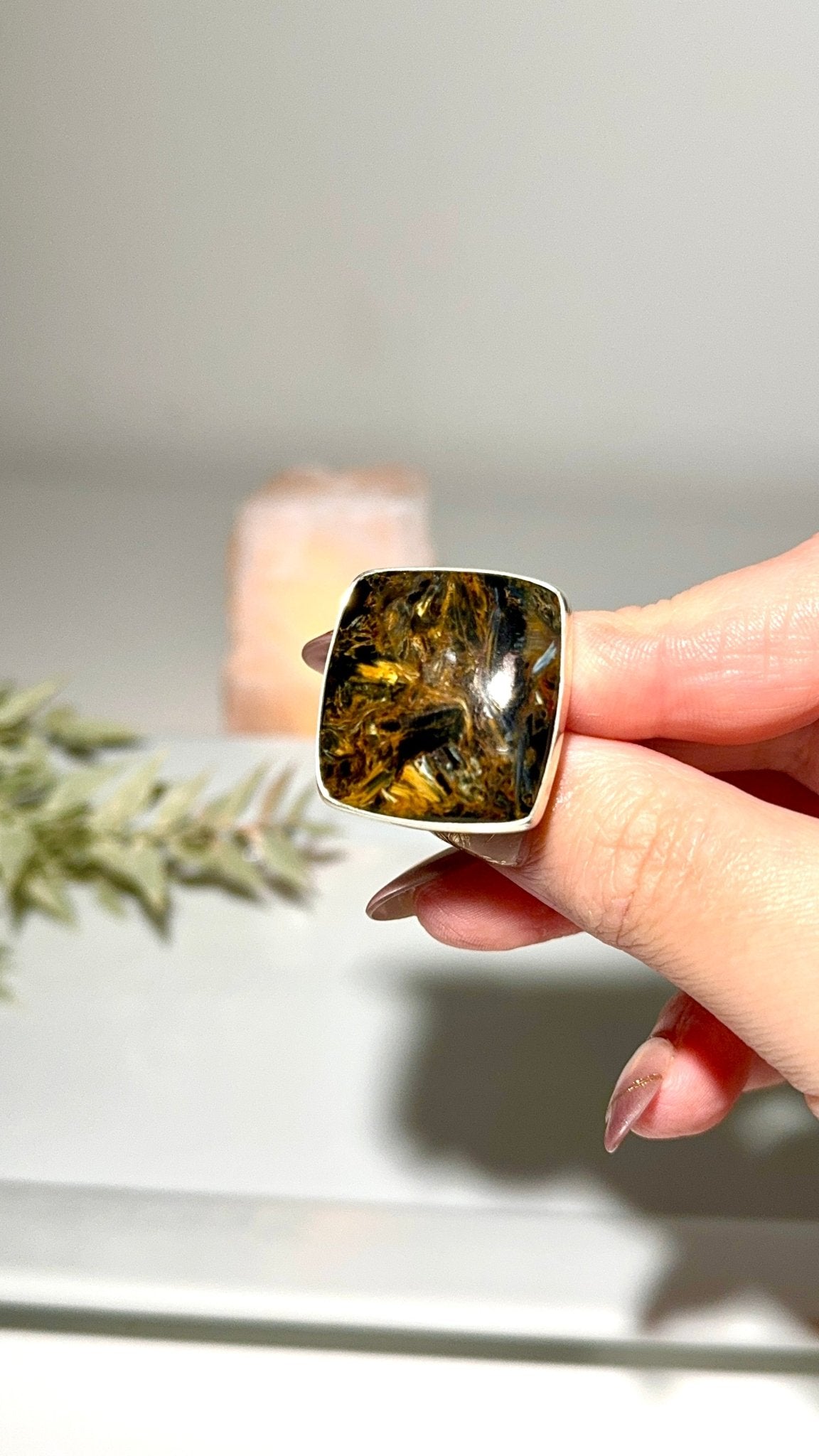 Pietersite ring adjustable (Code J) - The Crystal Therapy