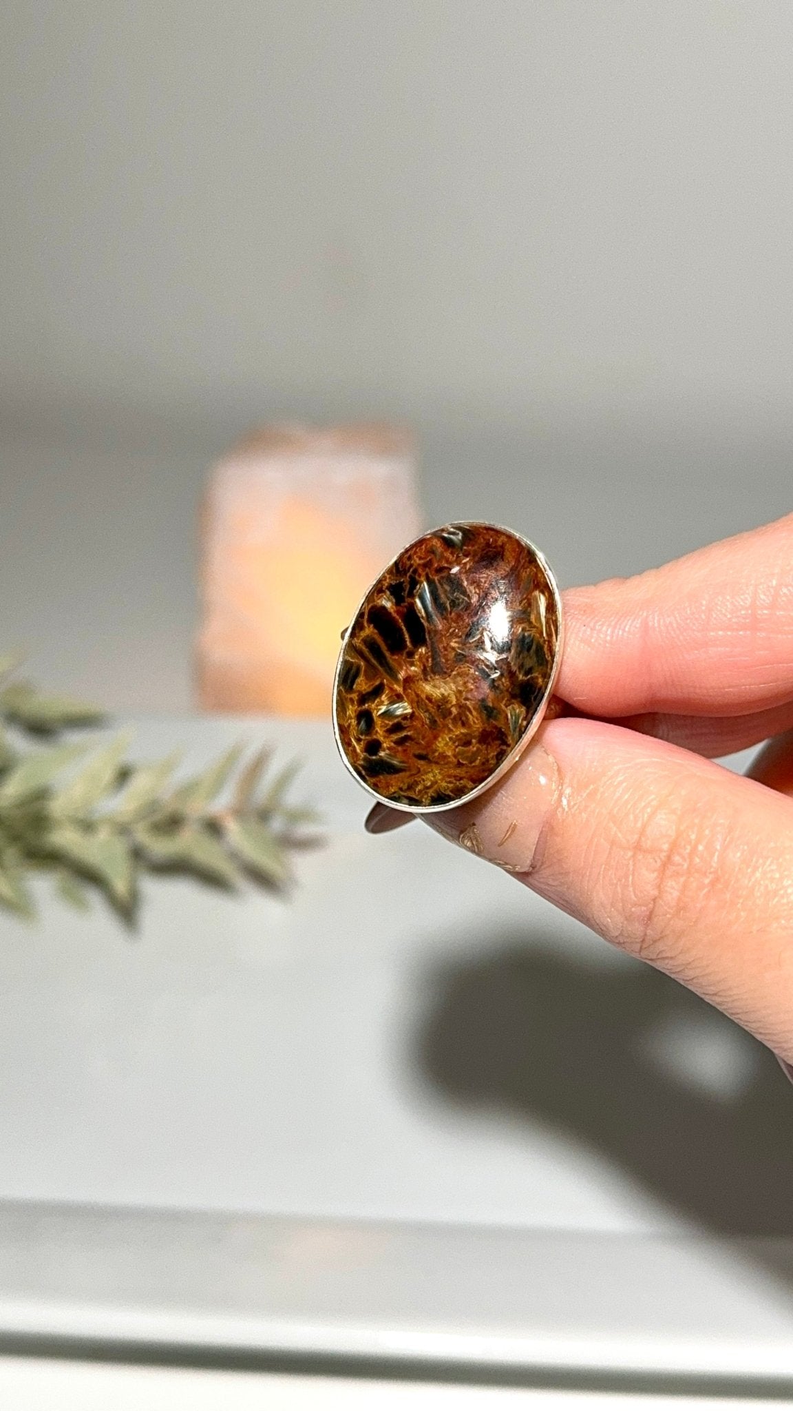 Pietersite ring adjustable (Code R) - The Crystal Therapy