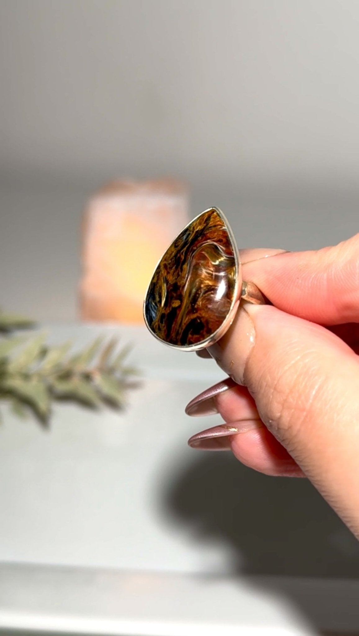 Pietersite ring adjustable (Code S) - The Crystal Therapy