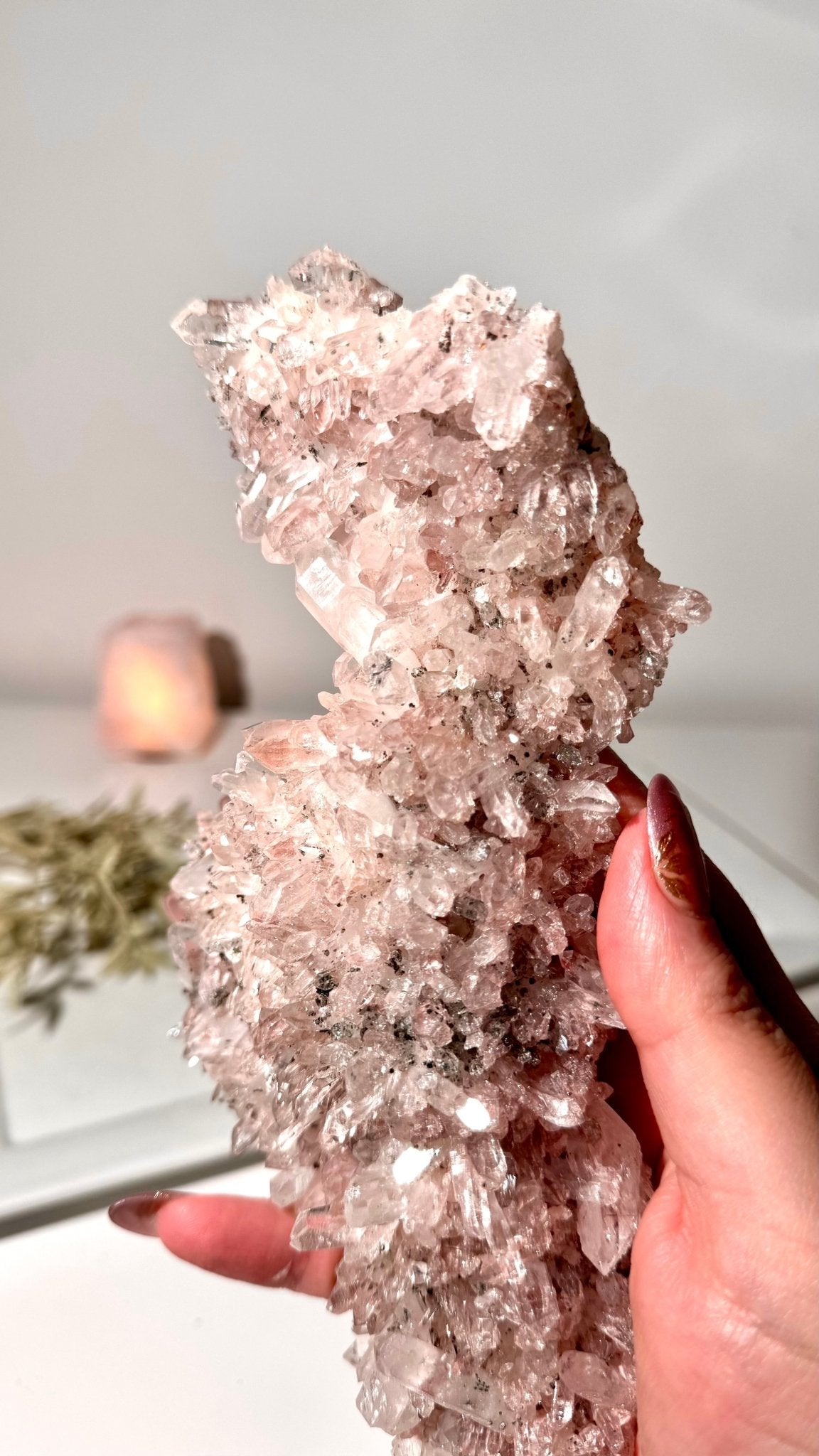 Sacred Heart Pink Lemurian - The Crystal Therapy