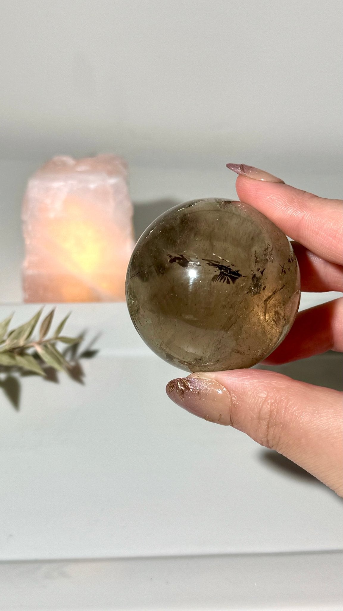 Smoky Quartz sphere - The Crystal Therapy