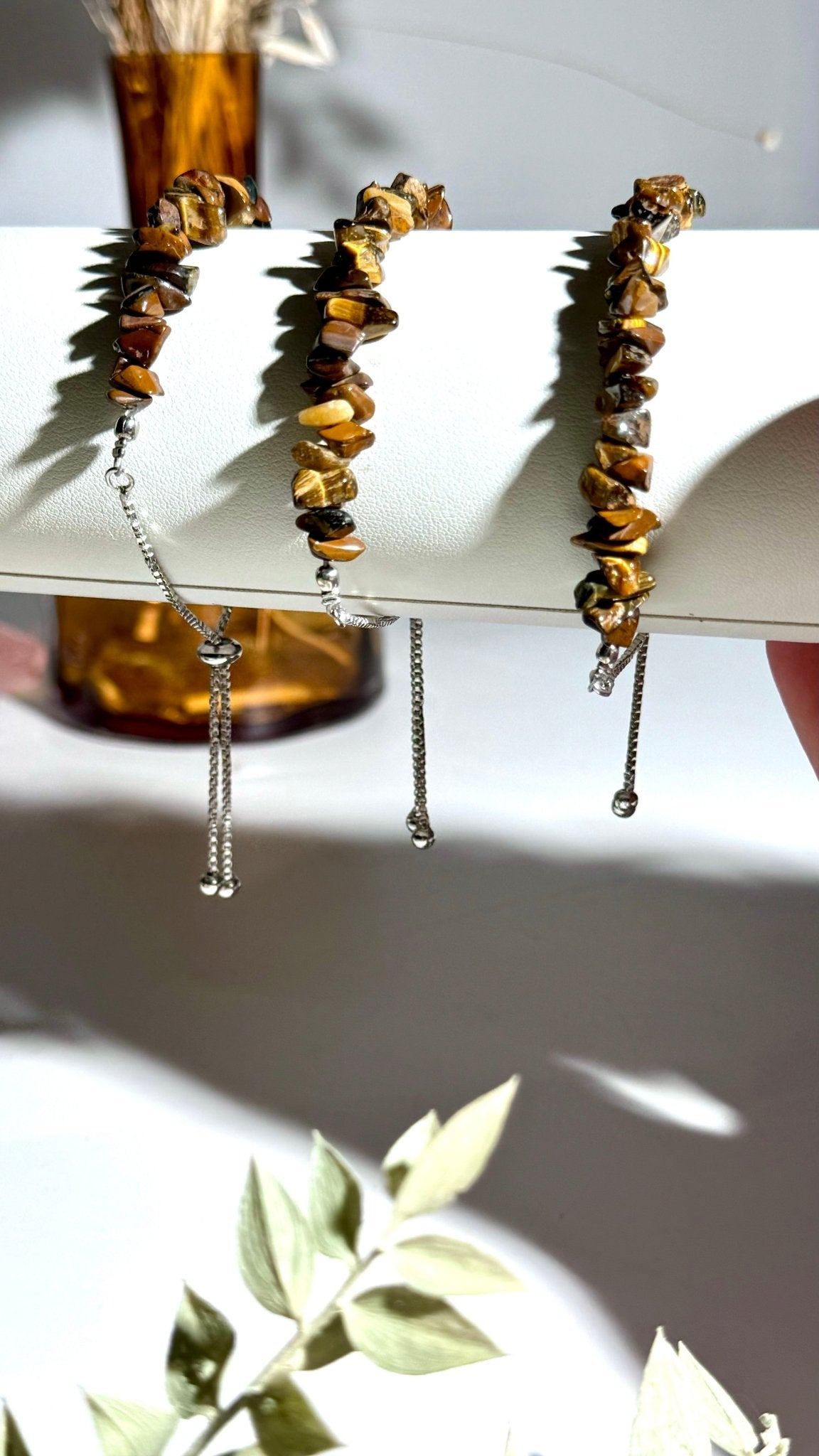 Tiger Eye Bracelet adjustable - The Crystal Therapy